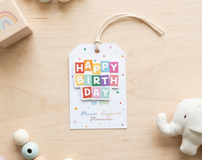 Name tag birthday