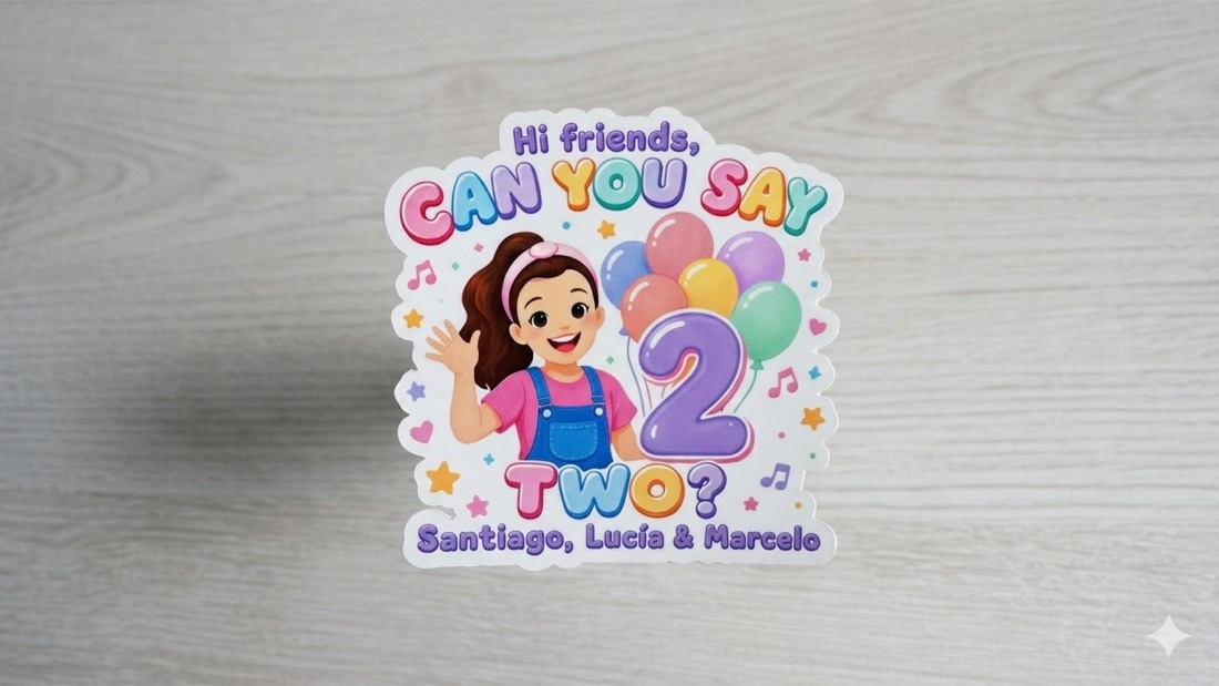 Name tag especiales cumpleaños