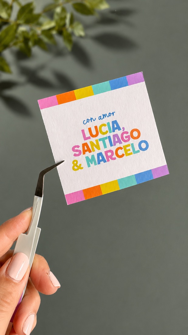 Gift tag personalizado