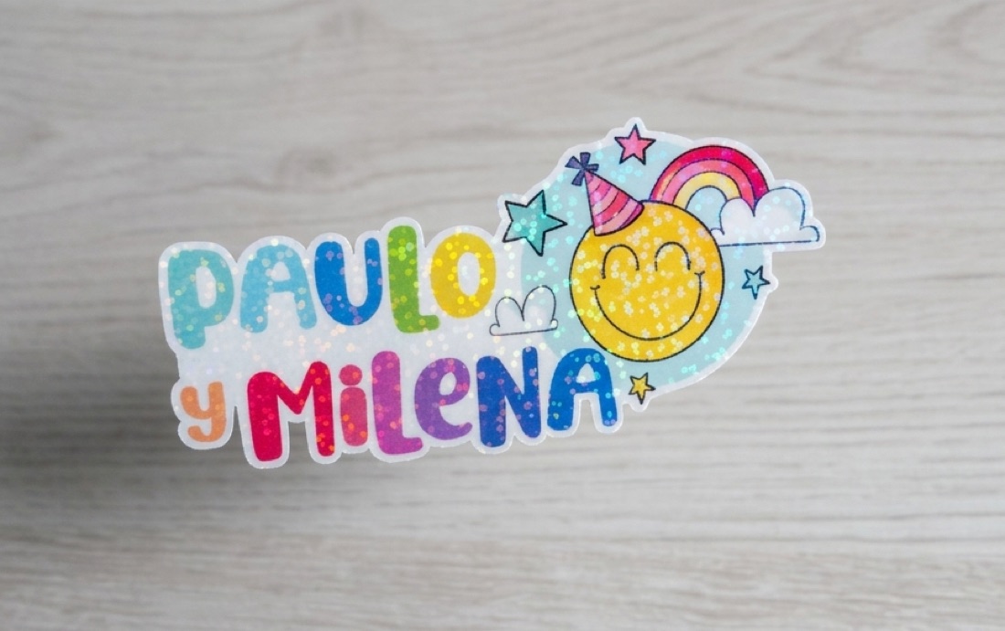 Name tag Paulo y Milena